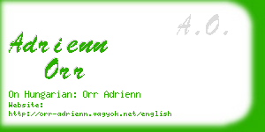 adrienn orr business card